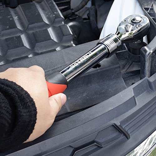 TOMMARS Extendable Ratchet Set 1/4", 3/8", 1/2" Socket Wrench Hand Tool Kit | Mechanic Hand Tool Set, Telescoping Design, 72 Tooth 5-degree swing arc, Quick Release, Reversible - size: 1/4", 3/8", 1/2" Drive, style: Extendable Ratchet Set