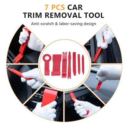 139pcs Dent Puller Kit, Paintless Dent Removal Kit for Dent Repair, Car Dent Repair Kit with Golden Lifter, Bridge Puller, Slide Hammer T-Bar, Car Dent Puller for Car Refrigerator Door Ding Repair