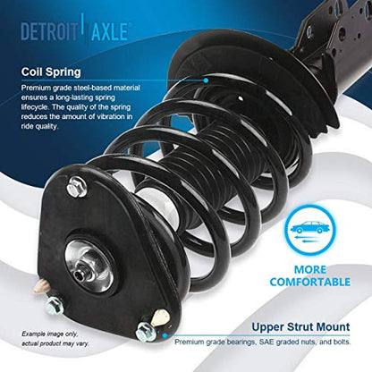 Detroit Axle - 2pc Front Struts for Buick LeSabre Cadillac DeVille Pontiac Bonneville Oldsmobile Aurora, Struts Shocks with Coil Spring Assembly Replacement - size: 171685 x2/PAIR