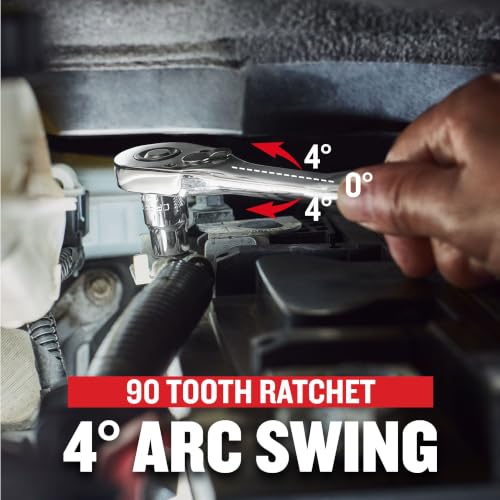 CRAFTSMAN Mechanics Tool Set, 3/8 Inch Drive, SAE, 11 Piece, 90-Tooth (CMMT12126) - style: NEW SAE 11 Piece