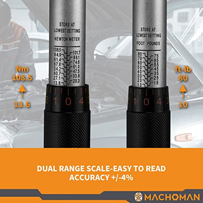 MACHOMAN Ratchet Torque Wrench Set (TQW304) - style: TQW304