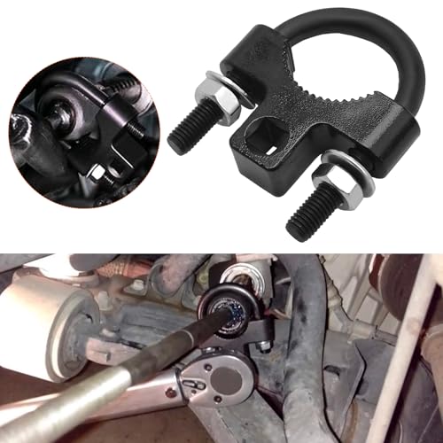 Inner Tie Rod Removal Tool, 3/8 Inch Inner Tie Rod U-Wrench Low Profile Tool with Non-Slip Teeth, Tie Rod End Remover for Car Chassis Rocker Removal and Installation