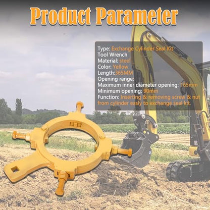 Hydraulic Cylinder Spanner Wrench Hydraulic Cylinder Tools Excavator maintenance wrench tool, Inner Diameter 90mm-165mm - size: 90mm-165mm