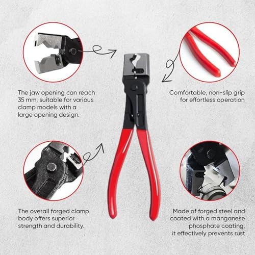 Automotive Electrical Disconnect Pliers Kit | Upgraded High-Carbon Steel, Connector Release Tool Set, Straight & Angled Pliers, Terminal Removal Tool - size: 4SET