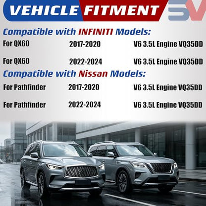 3.5L Engine VQ35DD Timing Chain Kit | Fit For Nissan Pathfinder & Infiniti QX60 V6 3.5L 2017-2024 Replace OE# 130856KA1B 130706KA1C 150436KA0A 130286KA0A - size: Timing Chain Kit 3.5L 2017-2024