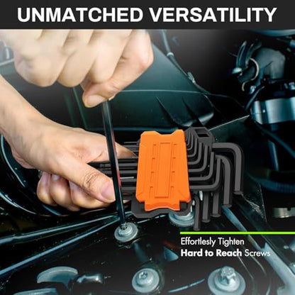 8Pcs 2mm Ball End Hex Key Wrench, Extra Long Allen Wrench, CR-V Steel with Black Oxide Finish, L-Shaped Repairing Tool for Furniture, Bike, and Equipment Maintenance - size: 2mm, style: Extra Long 8pcs