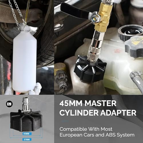 altivox 3L Brake Bleeder Pump Kit Brake Bleeder Kit Brake Fluid Bleeder Kit One Man Professional Vacuum Brake Bleeder Kit Suitable for Most European Car Models - color: for EU Model