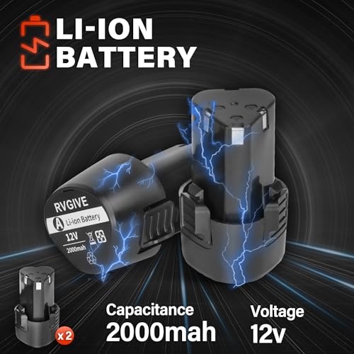 Cordless Car Buffer Polisher with 2 PCS 12V Lithium Rechargeable Battery, 8 Speed Variable, 2800-5500RPM Brushless Polisher Suitable for Car Boat Polishing, Detailing, Waxing, Scratch Removal