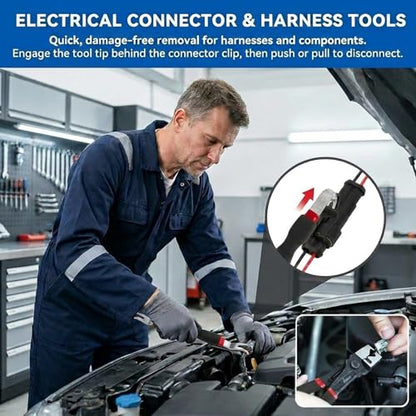 8 PCS Electrical Disconnect Pliers - Fuel Line Disconnect Tool Set, Automotive Electrical Terminal Connector Separator Removal Tool - size: 8PCS Electrical Disconnect Pliers Set