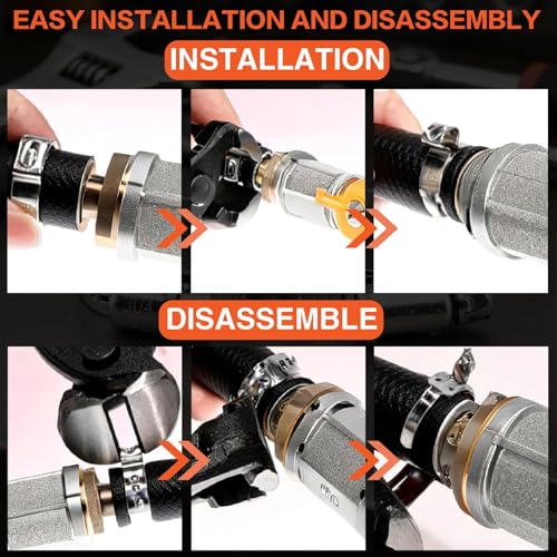 360PCS Stepless Single Ear Hose Clamp Kit - 16 Sizes 5.3-36.1mm (1/4"-1-3/8") 304 Stainless Steel Rustproof Leak-Proof Clamps with Pliers for Automotive Fuel Line, PEX Pipe, Marine & Home Plumbing - size: 360PCS