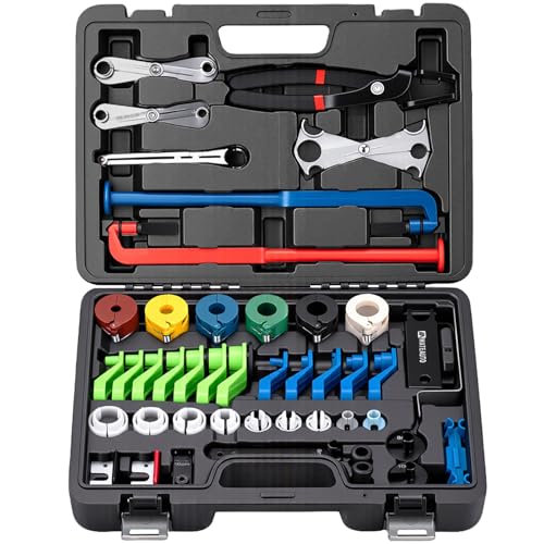 45pcs Fuel Line Disconnect Tool Set | AC Line Disconnect Tool Set, For Auto A/C Fuel & Transmission Systems, Fuel Line Removal and Separator Tool