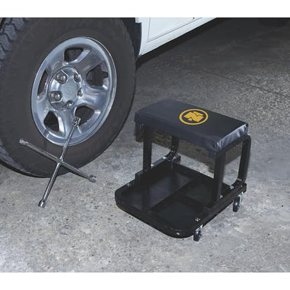 Northern Tool & Equipment Wide Mechanic's Roller Seat, 400-Lb. Capacity | Steel, Stable vehicle service, Controlled lifting and positioning, Professional garage use, Easy setup, Durable construction - size: 400 Pounds