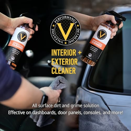 VPD Starting Line Kit - Complete Auto Care Set with Heavy Duty Degreaser, Wash & Wax, Quick Detailer, Interior & Exterior Cleaner, Rubber Vinyl Plastic Reviver, Microfiber Towels, Applicators & Mitts
