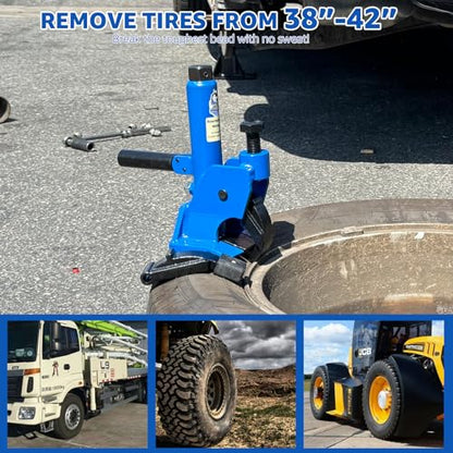 HKTE Manual Tire Bead Breaker for Aluminum Wheels, ATV Tires, Tractors, Trucks, Cars, and Heavy-Duty Tire Repair – Handle Design with U.S. Patented - color: Manual Tire Bead Breaker with handle