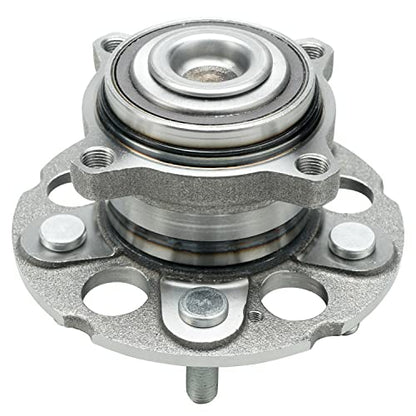 Detroit Axle - FWD Pair Rear Wheel Bearing and Hub Assembly for Honda CR-V 2007-2011, Crosstour 2012-2015, Accord Crosstour 2010-2011, 5-Lug w/ABS - style: 512344 x2/Pair