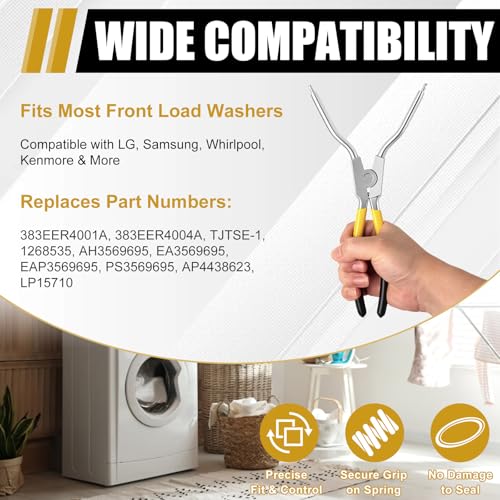 383EER4001A Spring Expansion Tool Compatible with LG Washing Machine | Washer Inner/Outer Tub Spring Removal Tool Replacement, Spreads to 4.1" - color: Multi(2" to 4.1")