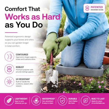 KNEEPAL. Engineered to Outperform Conventional Memory Foam Kneeling Pads. Beloved by gardeners, DIY'ers, bath-time Mommies, fitness peeps and yoga buffs - color: Green