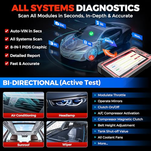 LAUNCH X431 CRP919E Bidirectional Scan Tool,35+ Reset ECU Code OBD2 Scanner | 4000+ Active Tests as CRP919EBT, 2026 All-in-One Full System Car Scanner, CANFD / DoIP /FCA, BST360 & i-TPMS, 200+ Car Brands