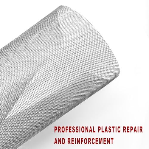 5 PCS Plastic Welding Mesh, Stainless Steel Wire Mesh Screen for Car Bumper Repair, Thermoplastic Repairs Weld Kit for Window Screen Fireplace Net, Universal Car Accessories