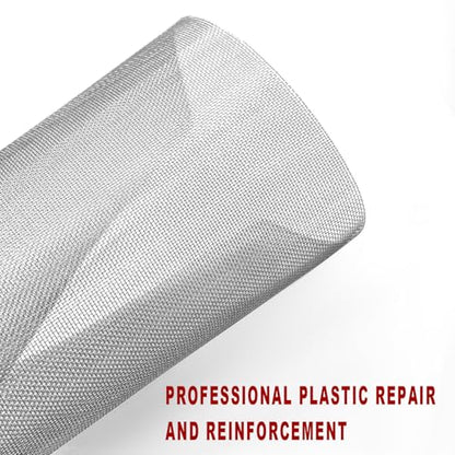 5 PCS Plastic Welding Mesh, Stainless Steel Wire Mesh Screen for Car Bumper Repair, Thermoplastic Repairs Weld Kit for Window Screen Fireplace Net, Universal Car Accessories