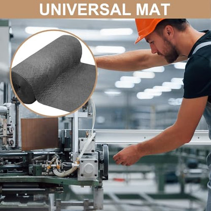 150" L x 15" W Absorbent Mat Roll, Heavyweight Oil and Watter Pads Absorbs up to 40.2 Gallons, Polypropylene Meltblown Maintenance Absorbent Bonded Roll, for Protecting Home Garage Basement - size: 15in x 150in