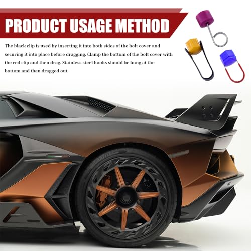 3PCS Car Wheel Hub Bolt Nut Cover Removal Tool, Lug Nut Removal Tool, 3 Styles Lug Cap Cover Remover Set, Car Accessories Wheel Hub Puller & Bolt Cap Remover Hook Universal for Most Vehicles