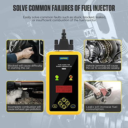 AUTOOL Universal Automotive Fuel Injection Systems Cleaners Pulse Modes Fuel System Cleaning Assistant Fuel Injector Cleaner