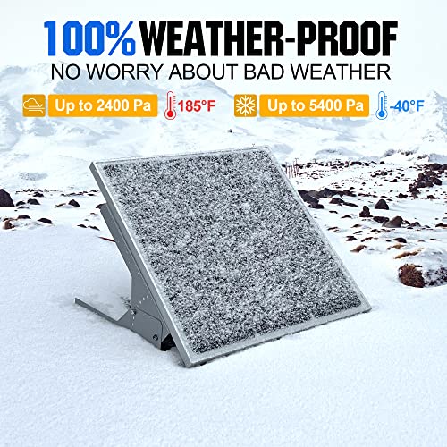 SOLPERK 50W/12V Solar Panel Kit, Solar Battery Trickle Charger Maintainer + Waterproof Controller + Adjustable Mount Bracket for Automotive Motorcycle Boat Marine RV Camping Roof - size: 50W