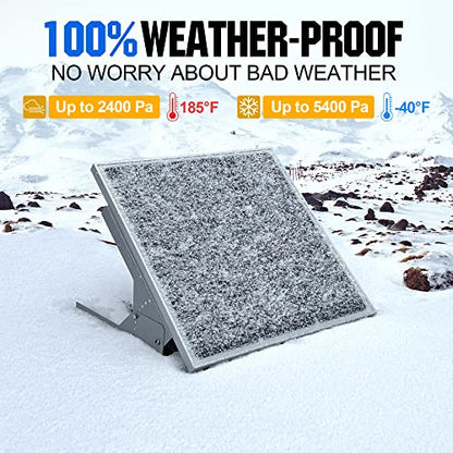 SOLPERK 50W/12V Solar Panel Kit, Solar Battery Trickle Charger Maintainer + Waterproof Controller + Adjustable Mount Bracket for Automotive Motorcycle Boat Marine RV Camping Roof - size: 50W