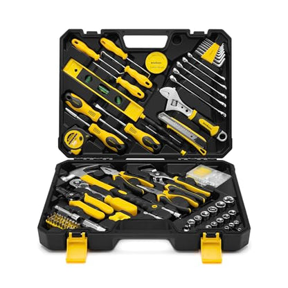 Enventor Tool Set, 231 Piece Home Tool Kit with Toolbox, Combination Wrench and Hand Tools for Home Repairs, Auto Maintenance, DIY & General Use, Household Repair Tools for Men & Women