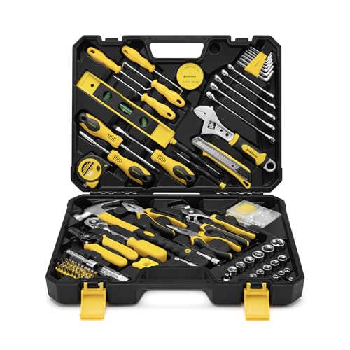 Enventor Tool Set, 231 Piece Home Tool Kit with Toolbox, Combination Wrench and Hand Tools for Home Repairs, Auto Maintenance, DIY & General Use, Household Repair Tools for Men & Women