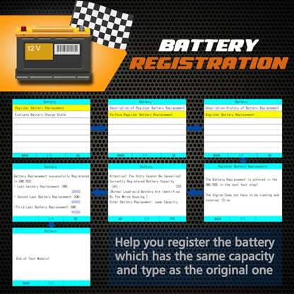 C410 OBD2 Scanner Fit for BMW Mini EPB ABS SRS DPF Oil Reset Multi System Scan Tool with Battery Registration OBDII Code Reader Diagnostic Scan Tool [New Version Update of Creator C110+ C310+]