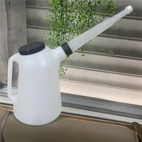 Oil Jug, Oil Measuring Container Automotive and Flexible Oil Funnel Set Oil Dispenser Automotive Motor Oil Container with Lid and Cap (4 Quart) - size: 4 Quart