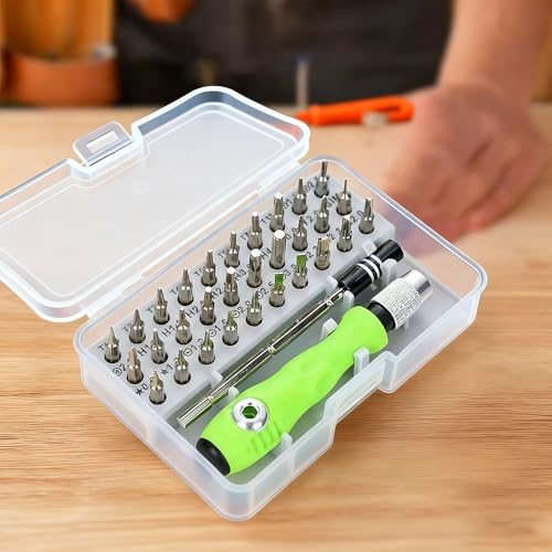 32-in-1 Multifunctional Screwdriver Set, Precision Screwdriver Tool with Extension Rod, Household Home Repair Tool Kit for Phone, Computer, Watch, Game Console, Laptop - size: 32-in-1