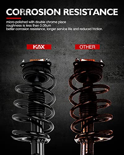 KAX Front Struts Fit for Grand Caravan 2008 2009 2010 Town & Country 2008-2010 3.8L V6, Front Shock Absorber Quick Complete Suspension Struts with Coil Spring, Replace 171128L 171128R Set of 2 - style: 171128L 171128R