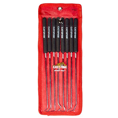 Mayhew Tools 17990 Hook & Pick Set,9-3/4” Long, 8-Piece, multi, one size