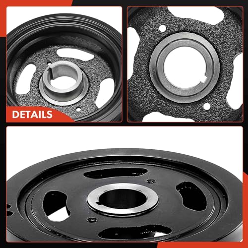 A-Premium Engine Harmonic Balancer Crankshaft Pulley Compatible with Toyota | for Toyota Camry 2012-2019, Highlander 2009-2017 2019, Sienna 11-13, Avalon, Venza & Lexus ES300h & Scion tC, L4 2.5L 2.7L