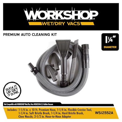 WORKSHOP Wet/Dry Vacs WS12552A 1-1/4-in. Auto Detailing Vac Attachment Kit