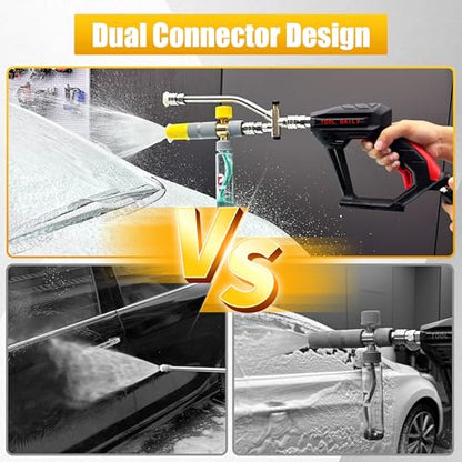 Tool Daily Mini Foam Cannon for Pressure Washer, Dual Connector | 5 Power Washer Spray Nozzle Tips, 1/4 Inch Quick Connect - size: 100 ml