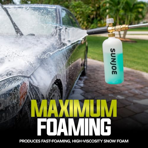Sun Joe Snow Foam Car Wash Soap & Cleaner Concentrate, Coconut Scent, 1 Gallon - Cleaning Solution for Automotive Vehicles, Vinyl, Aluminum, Wood, & Brick Surfaces, SPX-FCS1G-COC - style: Coconut Car Snow Foam Cleaner