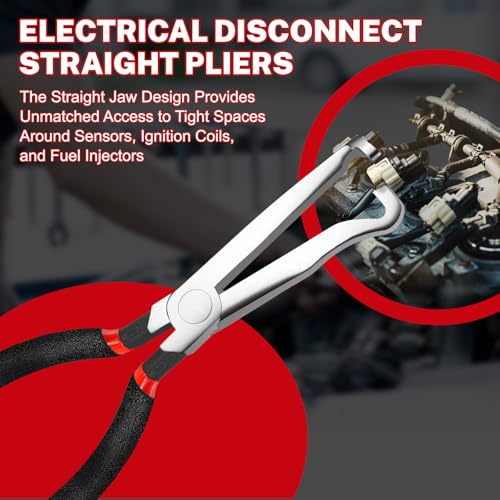 SBGGRL３Pcs Automotive Electrical Connector Pliers and Terminal Pin Removal Tool Set,37960/37980/13120 Electric Wire Plug Disconnect for Car Push Tab Style Plugs Separator - size: 3Pcs Connector Disconnect Pliers Kit