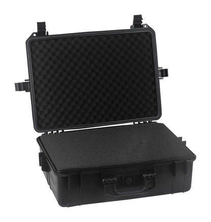 multicomp PRO 22" Weatherproof Equipment Case, made of Polypropylene Plastic, Black with Foam Insert, (22" X 16.5" X 8.5" (L x W x H)) - size: 22" X 16.5" X 8.5" (L x W x H) (BLACK)