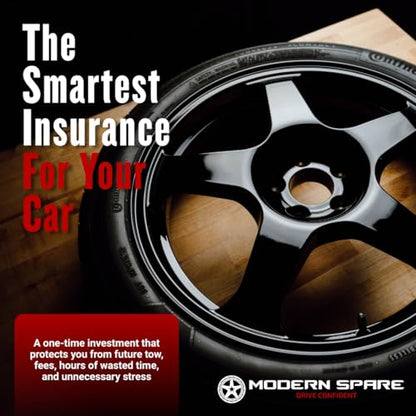 Modern Spare Complete Compact Spare Tire Kit With Carrying Case - Fits 2025-2026 Subaru Forester Hybrid Models