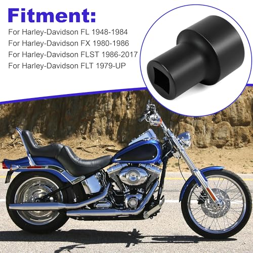 Fork Tube Plug Socket Wrench Tool 16-0630 Compatible with Harley-Davidson FL 1948-1984, FX 1980-1986, FLST 1986-2017, FLT 1979-UP