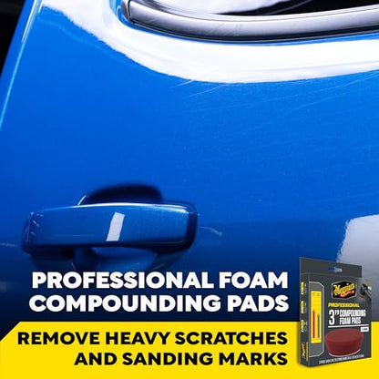 Meguiar's Professional 3" Compound Foam Pad, 3pk, 14/CV
