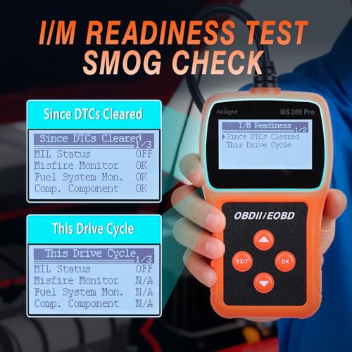 Nilight MS309pro Classic Universal OBD2 Scanner - Upgraded 2.4" Screen Car Engine Fault Code Reader - Reliable CAN Diagnostic Scan Tool to Read and Clear Error Codes Fast, All Vehicles After 1996 - color: E