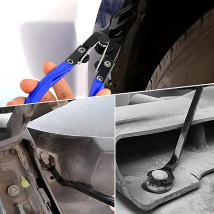 3PCS Car Clip Removal Tool, Auto Trim Upholstery Pry Tool Kit Fastener Rivet Remover with Storage Bag, Door Panel Clip Pliers Set Dashboard Repair Tools for Sedan Truck SUV (Blue) - color: Blue