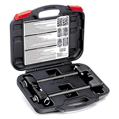Powerbuilt Strut Spring Compressor, Removal, Installation, and Repair Vehicle Coil Springs, Safety Pins 648627E, Black