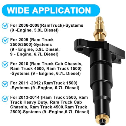 9007A 9007 Compression Test Adapter (Used with J-6692-B Compression Test Gauge) Suitable for 24V Cummins 1998-1/2 to Current 5.9 6.7 Liter Diesel
