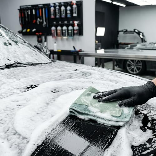 3 Pack Micro-Rib Clay Towel for Auto Detailing, Fine Grade Synthetic Decontamination Towel for Car Paint & Glass, Smooth Glide Surface Prep for Polishing, Wax & Ceramic Coating